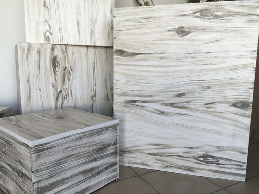 Decorazione su legno, finto legno