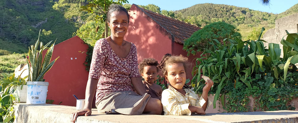 Familie auf Sao Nicolau