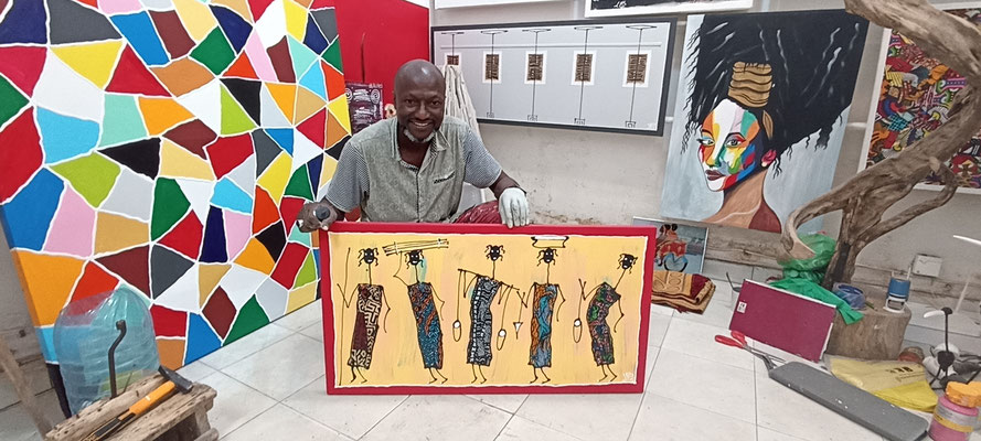 Künstler in Kap Skirring, Senegal