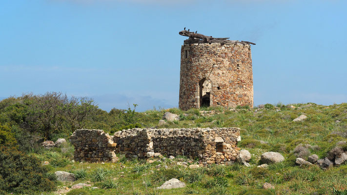 eine alte Windmühle