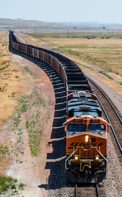 Freight train, Wyoming