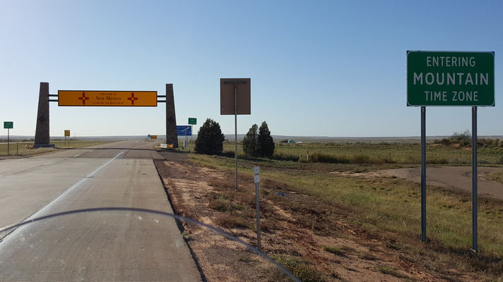 Entering New  Mexico, Land of Enchantment..