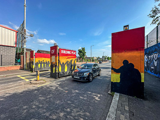 The “Peace Gate“, Belfast, Northern Ireland