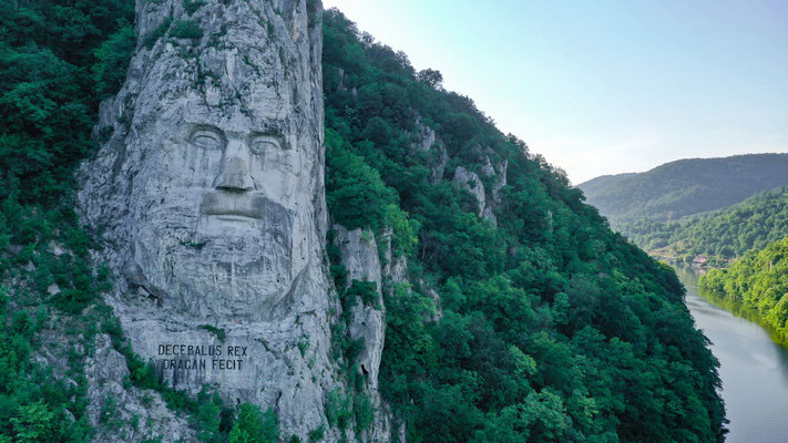 Decebalus Rex, Iron Gate, Danube, Romania