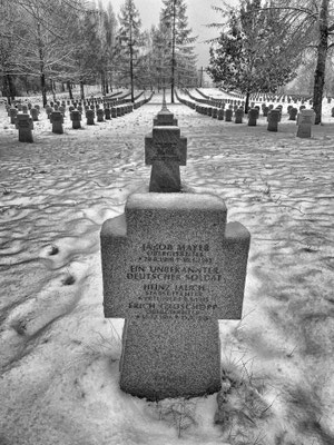 Soldiers of WW II, Saldus, Latvia