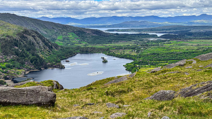Glenmore Lake; from Healey Pass, County Kerry, Ireland