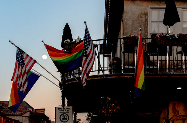 "Moon over Bourbon street", New Orleans, Louisiana