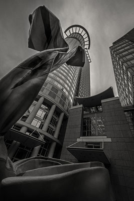 Westend Tower & Claes Oldenburg Sculpture, Frankfurt, Germany
