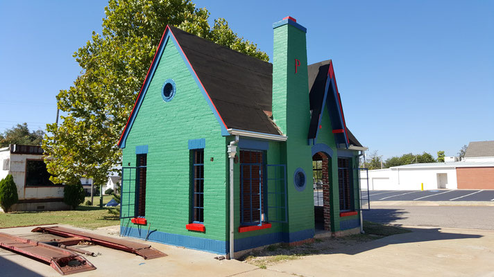 Renovated Gas Station, Route 66, Chandler, Oklahoma