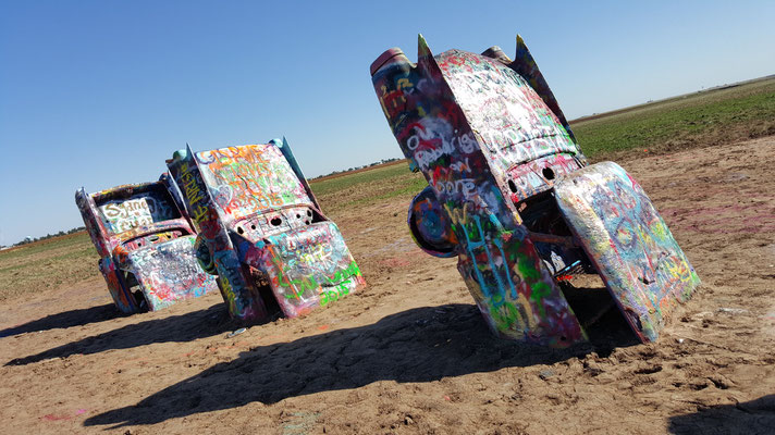 The Cadillac Ranch, Amarillo, Texas