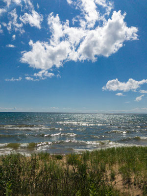 Looking south on Lake Michigan, Michigan