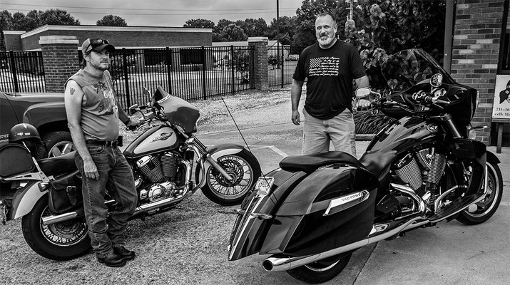 Bruce and Joe, Bikers, Martin, Tennessee