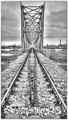 Railroad Bridge from Lithuania to Kaliningrad, close to Советск (Tilsit)