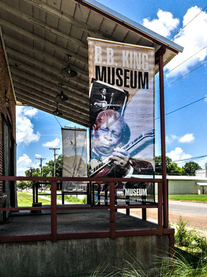 Banner on Mr. King´s museum, Indianola, Mississippi