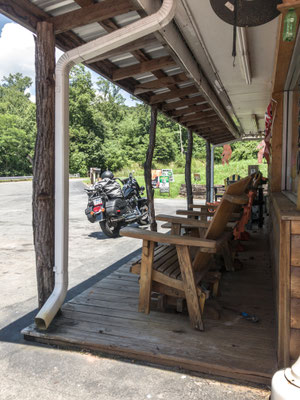 Having a break in the blue Ridge Mountains.., close to Blowing Rock, North Carolina