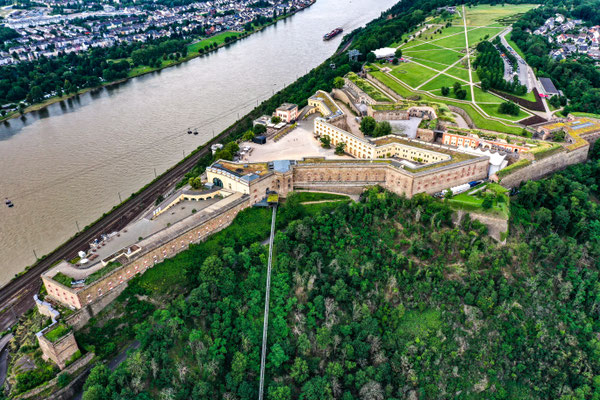 Festung Ehrenbreitstein, Koblenz, Rhine River Valley, Germany