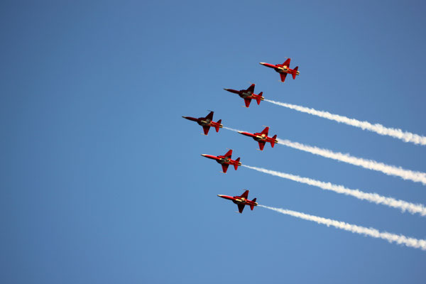 Und zum Schluss als Dessert: Patrouille Suisse auf dem Heimweg vom Eidgenössischen_Foto Andrea Rüegg