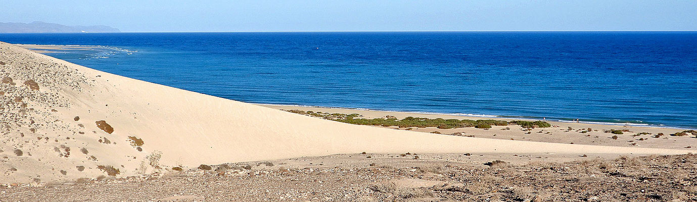 Große Sanddüne südlich der Laguna de Sotavento.