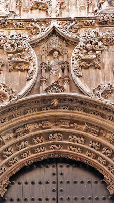 Kathedrale von Malaga - Detail Seitenportal
