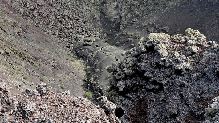 Am Kraterrand der Caldera de la Rilla.