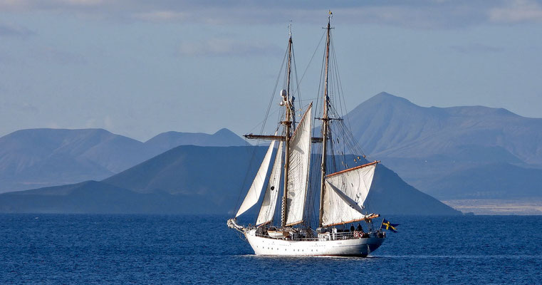 Segelschulschiff Gladan vor Fuerteventura
