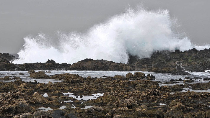 Kräftige Wellen in Calleta de Caballo.
