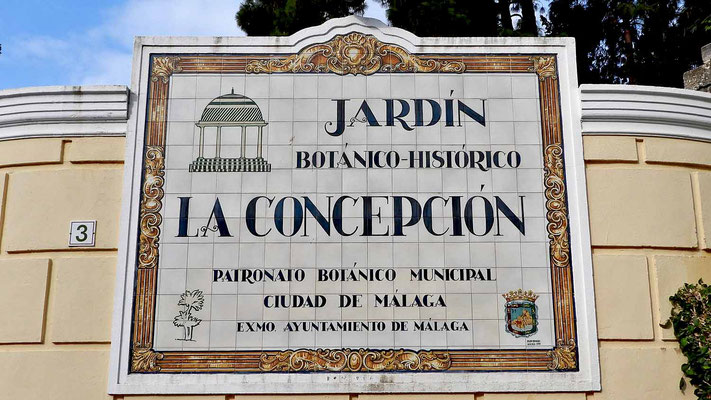 Der botanische Garten in Malaga - Jardin Botanico-Historico la Conception