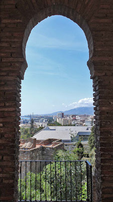Alcazaba von Malaga - Blick auf Malaga