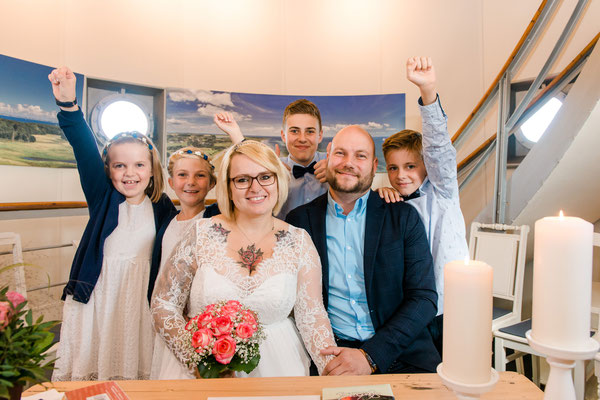 Im Trauzimmer vom Leuchtturm Falshöft