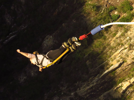 BBloukrans Bridge / Bungeejump vanaf 216 meter hoogte