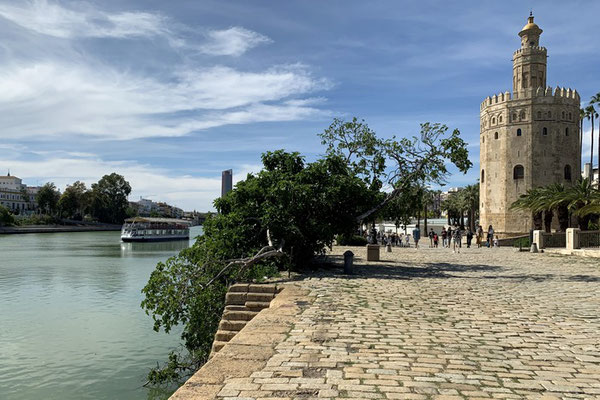 der Torre del Oro am Guadalquivir