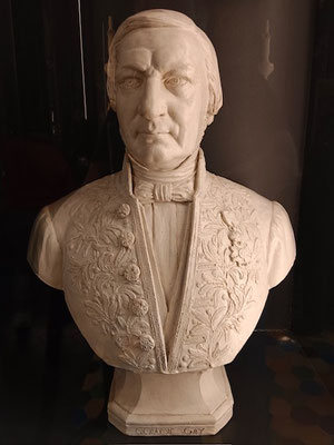 DRAGUI MUSEE Buste de Claude GAY naturaliste et explorateur (1800-1873)