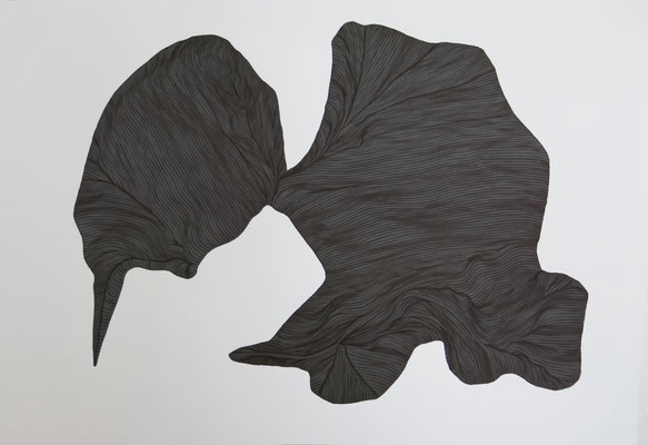 touchieren, 2016, marker on paper, 70 x 100 cm