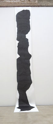 verschlafen, 2015, marker on paper, 1000 x 150 cm