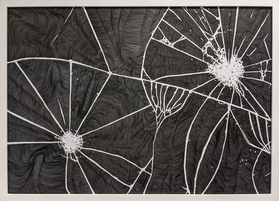 Dandelion, 2023, ink on paper, 50 x 70 cm