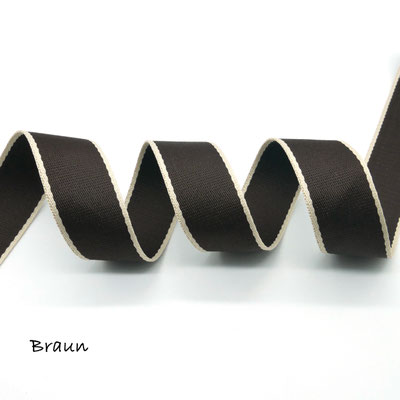 Gurtband mit Blockstreifen in braun, 40mm