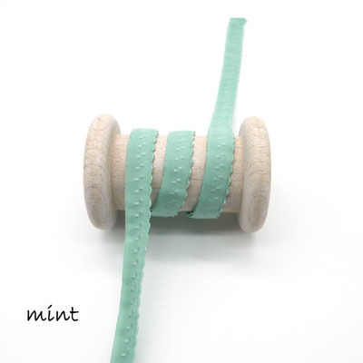 Falzgummi mit Bogenkante in Mint