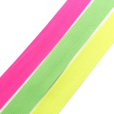 Neon-Gurtband in Pink, Grün und Gelb - für DIY, Mode und kreative Designs