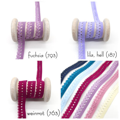 Wäschegummi mit feiner Spitze - ideal für Lingerie