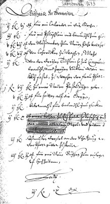 Schönbrunn 1633: meinen Boten zu Eisfeld Befehl brachte das man allerlei Orgel- und Krippenspiel mitstellen sollte