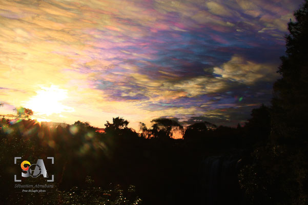 Rainbow falls kerikeri, Time Stacking sun set