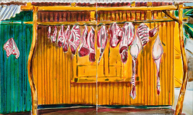 Pueblo de Carna, 2009 | 60x100 | Acryl auf Leinwand