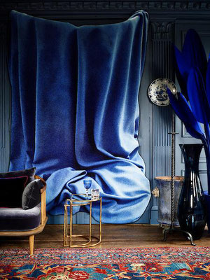 Celia Hadeler, Art Rugs, Royal Blue, 180 x 270 cm