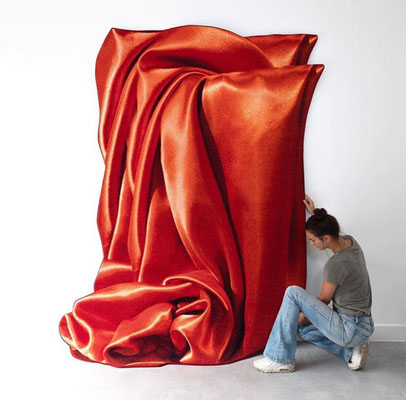 Celia Hadeler, Art Rugs, Orange Orange, 200 x 260 cm