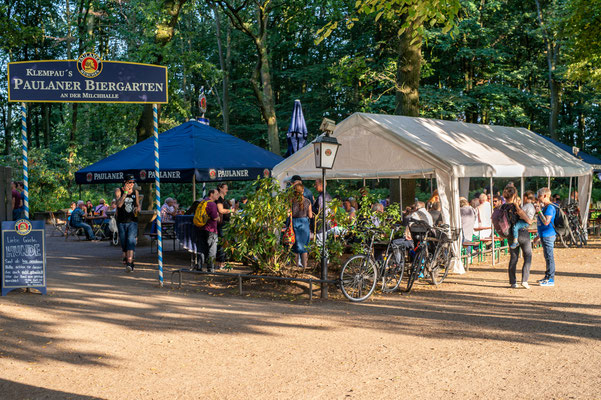 Der Biergarten im Volkspark