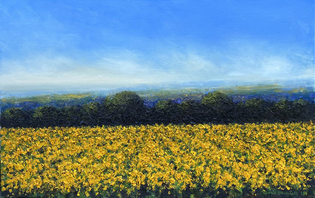 John Stockwell, "Lemon Real," 2020, oil on canvas, 29.5 x 47 inches - SOLD