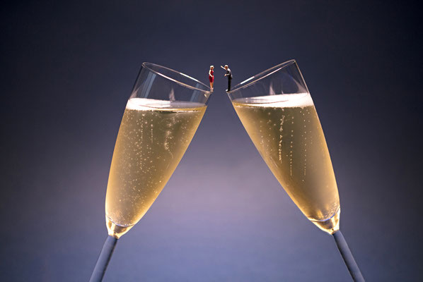 Christopher Boffoli, "Cuvée Couple," acrylic-dibond mounted photograph, 24 x 36 inches, (also available: 12 x 18, 32 x 48, 48 x 72)