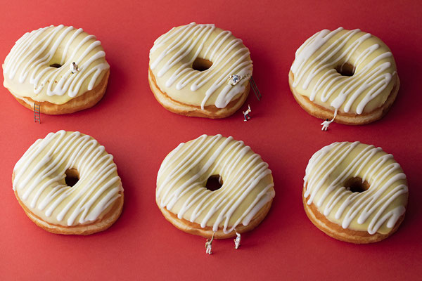 Christopher Boffoli, "Doughnut Icers," acrylic-dibond mounted photograph, 24 x 36 inches (also available: 12 x 18, 32 x 48, 48 x 72)