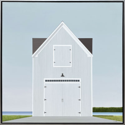 F.Lipari, "Standing Proud," 2021, acrylic and watercolor pencil on canvas, 40 x 40 inches - SOLD