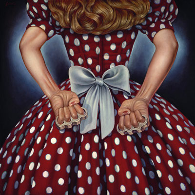 Danny Galieote, "Gettin' Paid Double Time," 2017, oil on canvas, 40 x 40 inches, SOLD